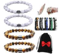 Generisch 4 pulseras antialcohol unisex Glame para reducir el antojo de alcohol, eficaz para reducir el consumo de alcohol, alivia la ansiedad y el estrés, Alkohol-Armband, Piedra, 1