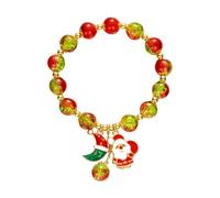 Generisch 4 Rose Anillos Luck Bead Jade Gold Pulseras For Women Christmas Jade Dainty Beads Pulseras Gold Jewelry For Women Her Him Father Mother Pulsera Mm Para Perlas Anillos, talla única, Metal