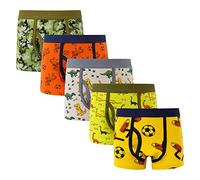 Generisch 5 unids niño niño grande niños niños bragas niños bragas niños plano cuerno dinosaurio dibujos animados boxers pantalones conjunto conjunto conjunto bragas, naranja, 2-3 años