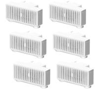 Generisch 6 filtros de repuesto en forma de T para fuente de mascotas, doble filtro con esponjas, relleno de filtro de carbón para fuente de agua mini y cisne, fuente de agua para gatos, fuente de