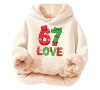 Generisch 67 Fun Meme Sudadera con Capucha 6 7 Meme Disfraz Six Seven Chicas Disfraz Six Seven Sudadera Divertida Otoño Invierno Tops, #391, 11-12 años