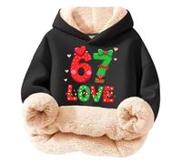 Generisch 67 Fun Meme Sudadera con Capucha 6 7 Meme Disfraz Six Seven Chicas Disfraz Six Seven Sudadera Divertida Otoño Invierno Tops, #397, 9-10 años