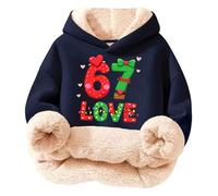 Generisch 67 Fun Meme Sudadera con Capucha 6 7 Meme Disfraz Six Seven Chicas Disfraz Six Seven Sudadera Divertida Otoño Invierno Tops, #393, 9-10 años