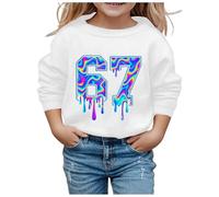 Generisch 67 Fun Meme Suéter Sudadera con Capucha Six Seven Sudadera Divertida Manga Larga Sudadera Suéter Casual Six Seven Niños Sudadera con Capucha para Niñas y Niños 6 7 Meme Disfraz, Nº 15, 3-4