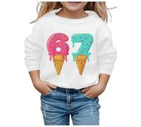Generisch 67 Fun Meme Suéter Sudadera con Capucha Six Seven Sudadera Divertida Manga Larga Sudadera Suéter Casual Six Seven Niños Sudadera con Capucha para Niñas y Niños 6 7 Meme Disfraz, Nº 20, 4-5