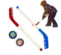 Generisch 70 cm Kids Street Hockey Stick Set, Rollerhockey Ball, al Aire Libre, de Hockey para niños, Raqueta de Hockey callejera para niños, Juego de iniciación de Hockey para niños