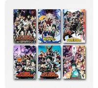 Generisch A Set of 6 My Hero Poster Academia Vintage Classic Anime Movie Cover Para Habitaciones, Arte Estético de Pared de Lienzo Decoración Dormitorio Póster 08 x 12 pulgadas (20 x 30 cm)
