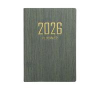 Generisch A7 2026 Planificador de bolsillo - 365 días planificador inglés | Cuaderno organizador diario para trabajo, escuela, empresa, estudiantes, adultos, cuaderno portátil de planificador anual