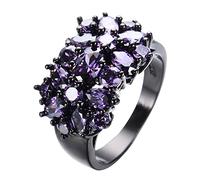 Generisch Abadía caléndula ungüento diseño Navidad anillos de boda para mujeres joyería de moda anillos de swing, 10, Chapado en oro, Sin piedra preciosa