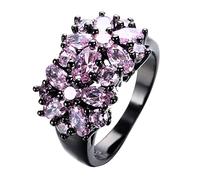 Generisch Abadía púrpura diseño único Navidad anillos de boda para mujeres joyería de moda anillos de amor para, 8, Chapado en oro