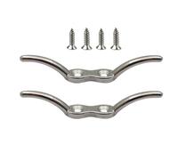 Generisch Abrazadera para mástil de bandera - Juego de 2 herrajes de acero inoxidable para barcos | Cuerda de kayak con tornillos, para barco, kayak, canoa, vela, lago