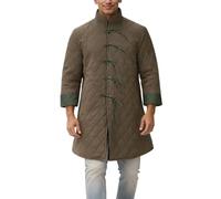 Generisch Abrigo largo acolchado de estilo histórico para hombre - Chaqueta acolchada con cuello alto y cierres de mordaza | Abrigo Gambeson de inspiración medieval
