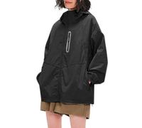 Generisch Abrigo Mujer Cuello Cascada Ligera Camiseta de Manga Larga para Mujer con UPF 50+ para Ciclismo en Verano y Actividades al Aire Libre Festivo Abrigo de Invierno Mujer, Negro , M