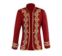 Generisch Abrigo steampunk para hombre, estilo Hussar, parte superior de Napoleón, militar, desfile de batería, chaqueta renacentista, chaqueta medieval, uniforme de corte victoriano, disfraz gótico