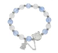 Generisch Abuelita Pulsera Plata Elección Joyería Pulsera Pulsera Blue Jewelry 4 Y Pareja Colores 8 Joyas, talla única, Plástico