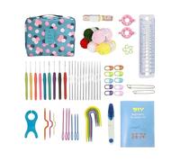 Generisch Accesorios de ganchillo | con instrucciones de papel | Juego de ganchillo para principiantes para adultos | Para clases de arte, actividades grupales, ideas de regalo para pasatiempos