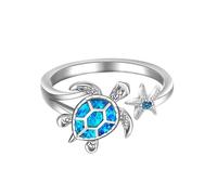 Generisch Aceite de caléndula hermoso anillo de apertura, anillo de mujer para regalos, bolsa de tela de personalidad Los anillos, Einheitsgröße, Aleación de cinc