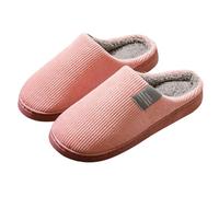 Generisch Acogedoras zapatillas de mujer para uso doméstico Cómodas zapatillas de invierno con suela suave para parejas antideslizantes para el día a día, Rosa., 41 EU