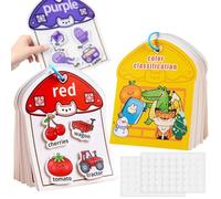 Generisch -Actividades - Papel reutilizable 24x18x1cm | Niños pequeños 1 2 3 años con componentes reutilizables, aprendizaje en casa, guardería, pegatinas electrostáticas