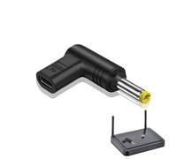 Generisch - Adaptador a CC - Carga estable, 19,5 V universal tipo C USB hembra a CC macho | Adaptador de corriente para ordenador portátil, PC, teléfono móvil, router, impresora, autocaravana