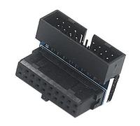 Generisch Adaptador de ángulo USB C de 90 grados, conector acodado de 19/20 pines, placa base para PC de sobremesa, para ordenador, estación de trabajo, oficina en casa, área