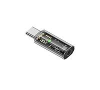 Generisch Adaptador de audio USB-C a 3,5 mm, decodificación DAC HiFi con control integrado, soporta 16 bits/48 kHz para un sonido claro, conversor portátil para auriculares Plug & Play (F)