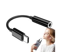 Generisch Adaptador de libro de auriculares, adaptador USB tipo C de 3,5 mm, cable adaptador de audio, convertidor de conector auxiliar de silicona para teléfono móvil, portátil, videojuegos