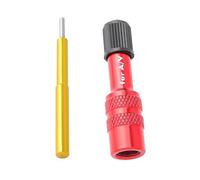 Generisch Adaptador de válvula de bicicleta, conector de válvula , horquilla de aluminio, ajuste de inflado, convertidor de tubo de bicicleta, accesorios para boquilla de bomba de aire para