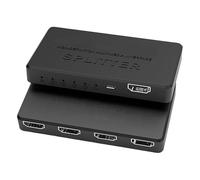 Generisch Adaptador múltiple HD para TV - Divisor de señal, conector de pantalla, 1 entrada, 4 salidas, divisor de cable divisor para resolución de vídeo 4K 30 Hz, configuración de pantalla para
