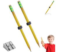 Generisch ADHD Fidget Pencil, Threaded Sleeve with Nuts 'n' Bolts, Sensory Focus & Anxiety Relief Pencil Fidget Tool for Kids & Adults, Quiet Classroom Use (2PCS)