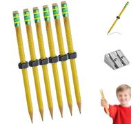 Generisch ADHD Fidget Pencil, Threaded Sleeve with Nuts 'n' Bolts, Sensory Focus & Anxiety Relief Pencil Fidget Tool for Kids & Adults, Quiet Classroom Use (6pcs)