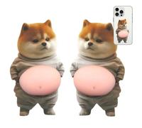 Generisch Adhesivo para el vientre - Lindo perro adhesivo para portátil, parche suave y compresible para teléfono móvil | animal 3D Animal Scrapbook-Bastelzubehör Pet Journal Decoration