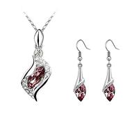 Generisch Affen Schmuckset Kreative Kristall Halskette Schmuck Ohrringe Set Persönlichkeit Schmuck Sets Perlen Für Ketten Erwachsene (F, One Size)