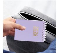 Generisch Agenda diaria - Carpeta de anillas 2026, tamaño A7, formato de bolsillo, libro para dibujar, educación de enfermería, estudio, investigación, citas de profesión