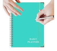Generisch Agenda diaria, cuaderno de planificación, cuaderno de planificación en espiral, agenda de gestión del tiempo en formato A5, para casa, escuela, trabajo empresarial