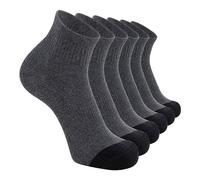 Generisch Agujas de tejer para calcetines cortos calcetines cortos, 5 piezas calcetines 39-42 negro, gris, Talla única