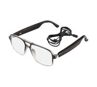 Generisch Ai Translation Glasses, Smart Simultaneous Interpretation Glasses, Wireless Intelligent Eyewear 5.71x1.97 inches for Men and Women, Language Calling, Video Support, Negro , Siehe