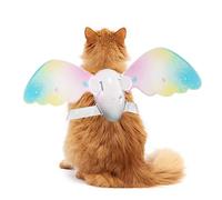 Generisch Alas de mariposa para perros, accesorios para disfraz de animales pequeños, alas de mariposa ajustables eléctricamente para gatos, bodas, fiestas de disfraces, cumpleaños, desfile