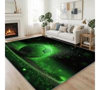 Generisch Alfombra abstracta para sala de estar, 120 x 170 cm, para juegos, deportes, baloncesto, lavable, pelo corto, antideslizante, multicolor, suave, alfombra estampada para dormitorio y comedor