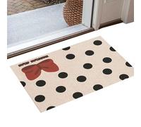 Generisch Alfombra de baño con lazo, alfombrilla de baño con lazo, alfombra de baño rosa, alfombrilla antideslizante para puerta delantera, cojín para puerta de entrada de baño para mujeres y niñas