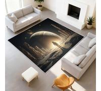 Generisch Alfombra de cocina Fantasy Kosmos Alfombra de pelo corto Sci-Fi antideslizante Alfombra Astronauta Galaxia Fácil de Cuidar 60 x 120 cm Decoración Dormitorio Habitación Habitación Salón
