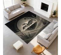 Generisch Alfombra de cocina Wueste Silhouette de pelo corto con diseño de animales astrología, base antideslizante, alfombra de escorpión, color arena, fácil de limpiar, 50 x 80 cm