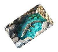 Generisch Alfombra de engaño - Alfombra de aspecto fresco antideslizante - Alfombra 3D | Para Halloween Decoración Interior Pasillo Entrada Cocina Baño