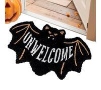 Generisch Alfombra de piso de Bat Floor Mat Spooky Gothic Entrance Rug | Creates A Dramatic Seasonal Welcome Adding Festive Character To Porches Entryways Homes Apartments Dormitories And Living