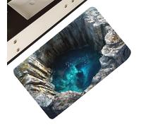 Generisch Alfombras con ilusión óptica | Agujero estético antideslizante para puerta, corredor de efecto 3D, también adecuado para entrada, baño, cocina, interior y Halloween