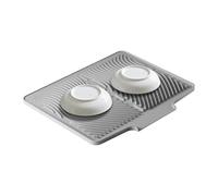 Generisch Alfombrilla de goteo - 40 x 33 cm almohadilla de silicona antideslizante, con orificios de drenaje integrados, para encimeras de cocina, fregadero, frigorífico, utensilios