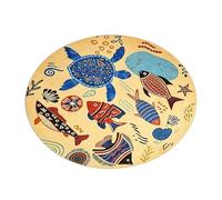 Generisch Alfombrilla de juego, suave y portátil, alfombra circular para niños, estudiando, leyendo en casa, casa, salón, dormitorio, interior, interior, etc