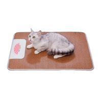 Generisch Alfombrilla de refrigeración para gatos, resistente al desgaste de ratán, cojín de refrigeración para mascotas, cama para dormir de animales, uso en interiores y exteriores, uso en sofá