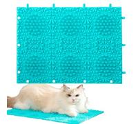 Generisch Alfombrilla para rascar el estrés, para garras con textura divertida, material de goma flexible con masaje, accesorio de cuidado eficaz para sofá de 9,7 x 7,1 pulgadas