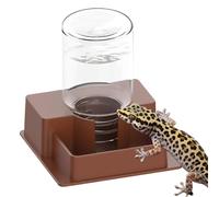 Generisch Alimentador de agua para reptiles, cuenco automático a prueba de fugas, Gecko Snake Lizard Bearded Dragon Hydration Accessory, Indoor Outdoor Tank Supply, Suitable for Home Garden Yard